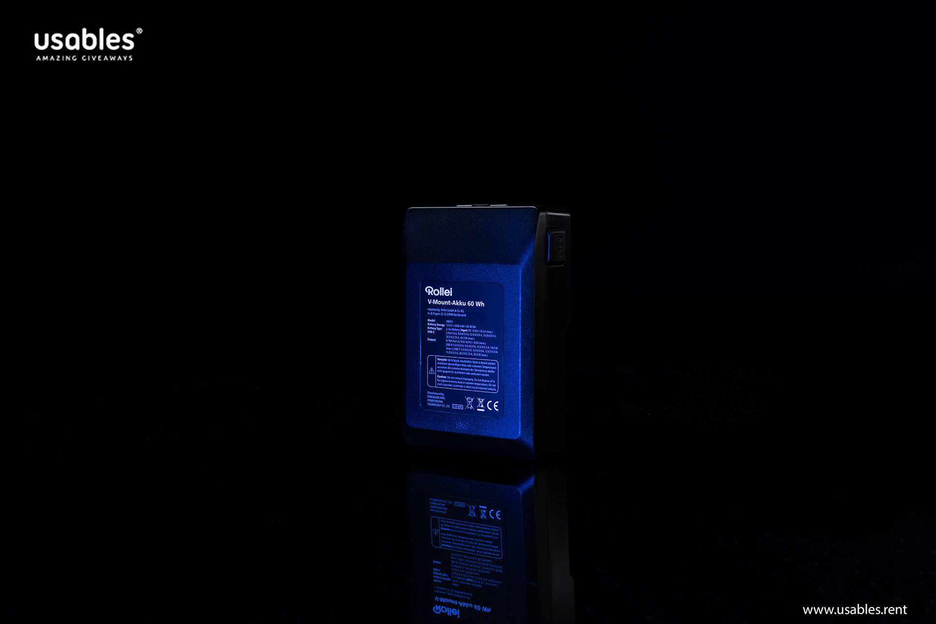 60 WH Flat V-Mount