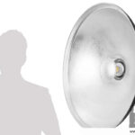 Großer Beauty Dish 70 cm mit Wabe in Silber oder Weiß verfügbar