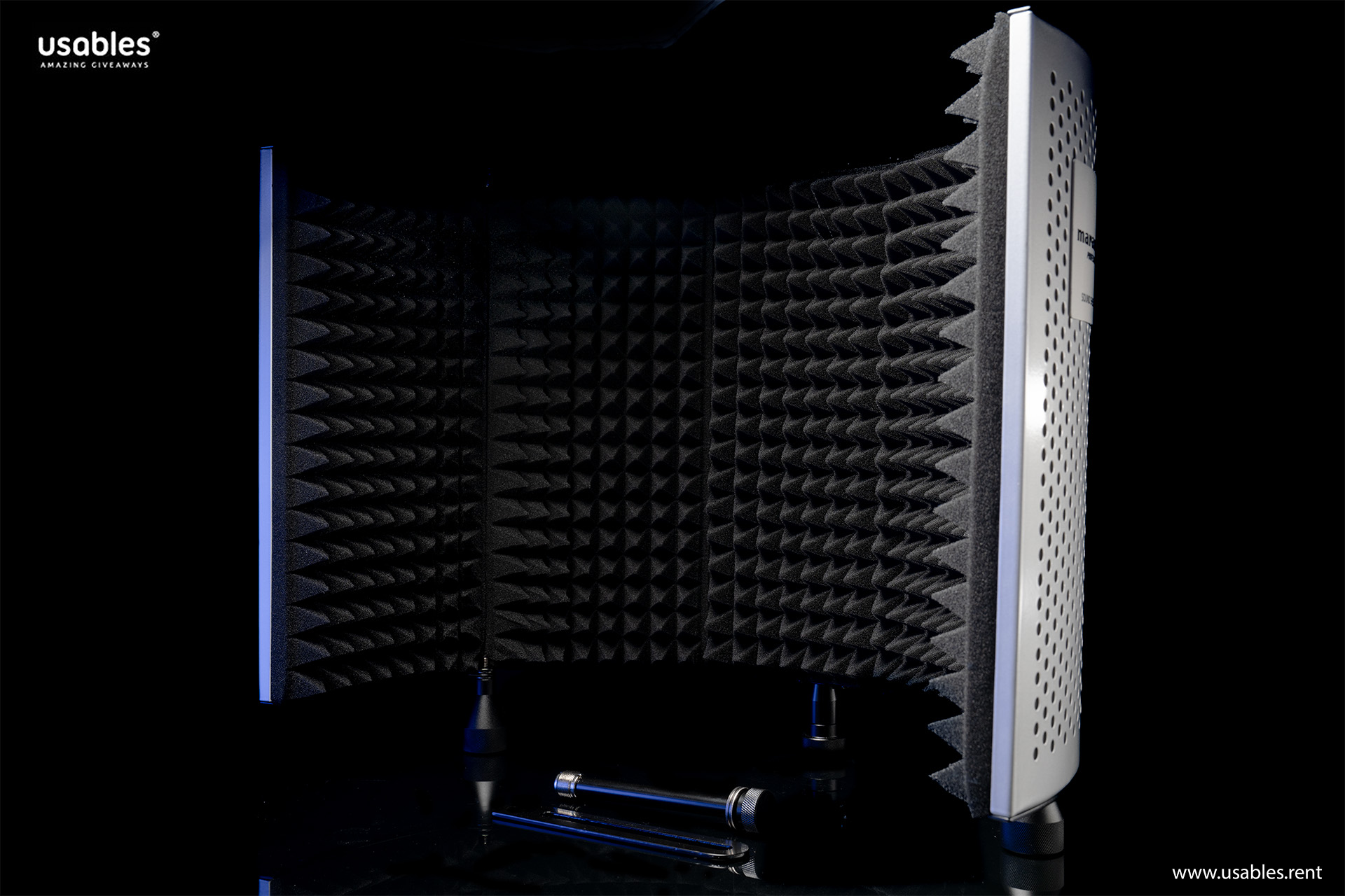Portable Aufnahmeschallwand / Reflexionsfilter für Mikrofone