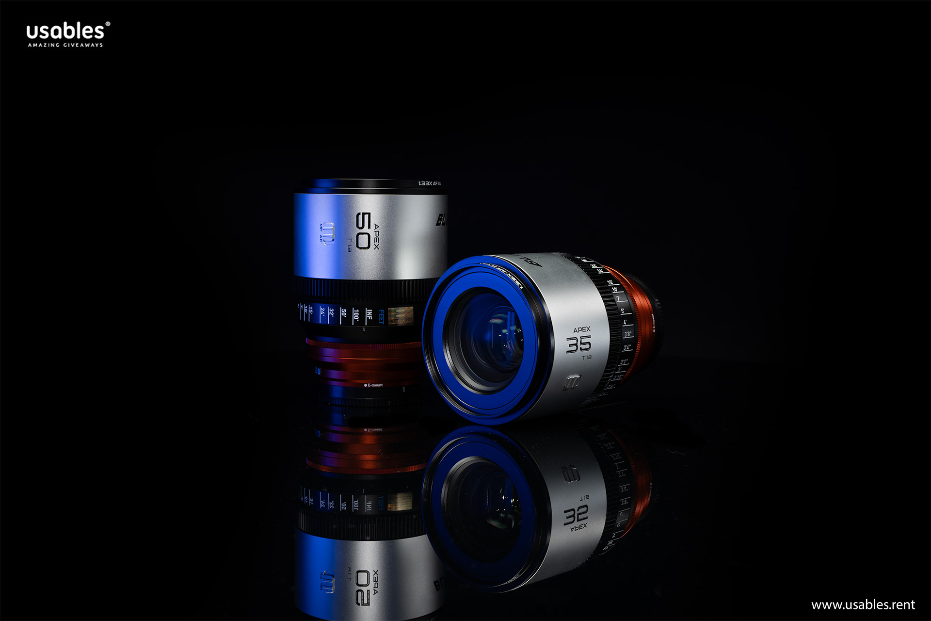Blazar Apex Anamorphic Set (35 mm, 50 mm) T1.8 1.33X Auto-Focus