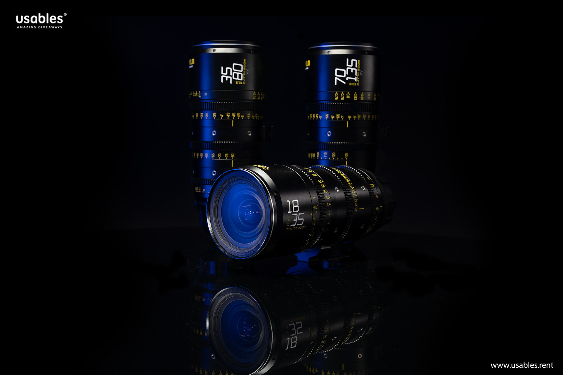 DZO Film Catta Ace Zooms Set (18-35 mm, 30-80 mm, 70-135 mm) T2.9 FF