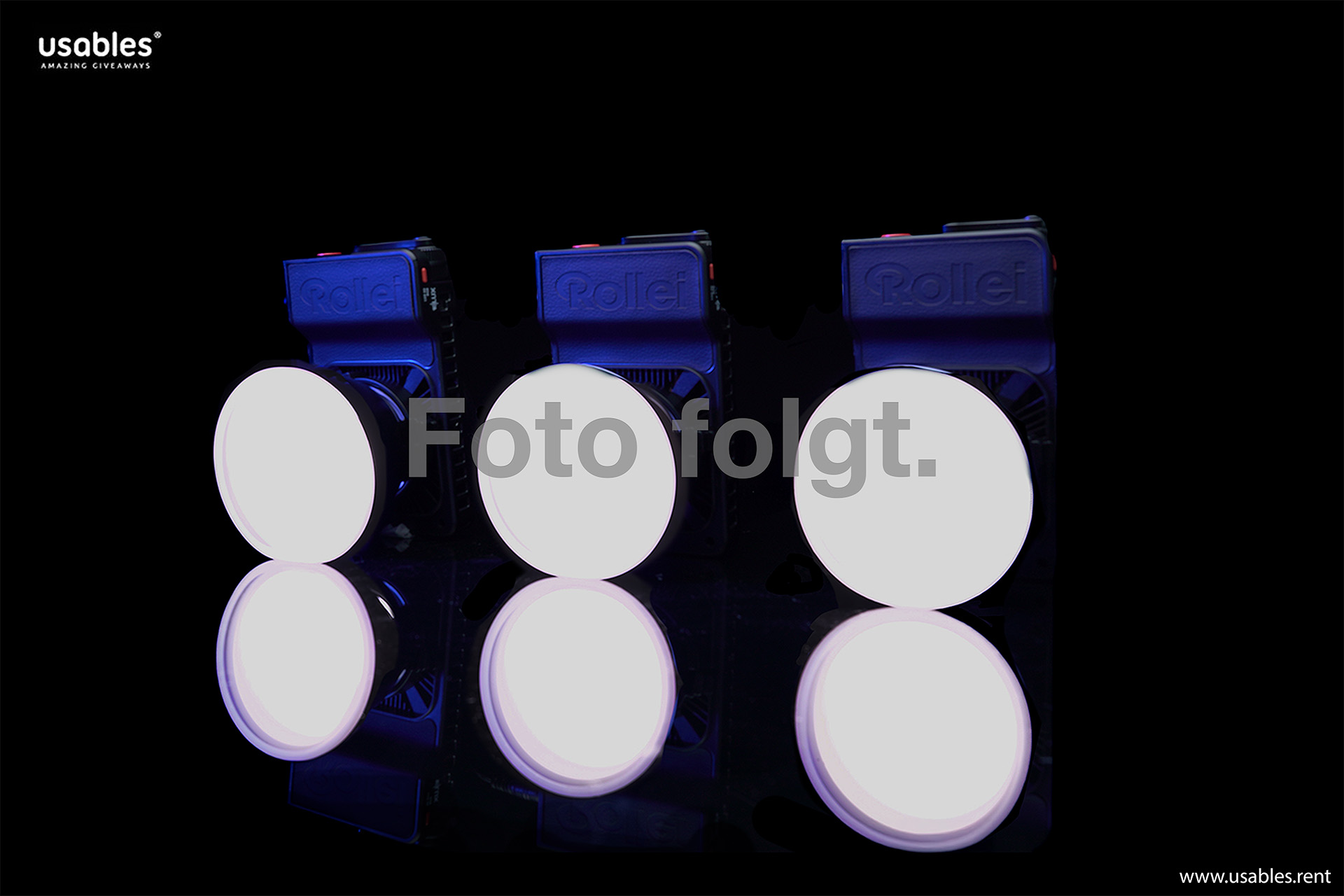 3 x Miniflektor + 1 x mini Ballon