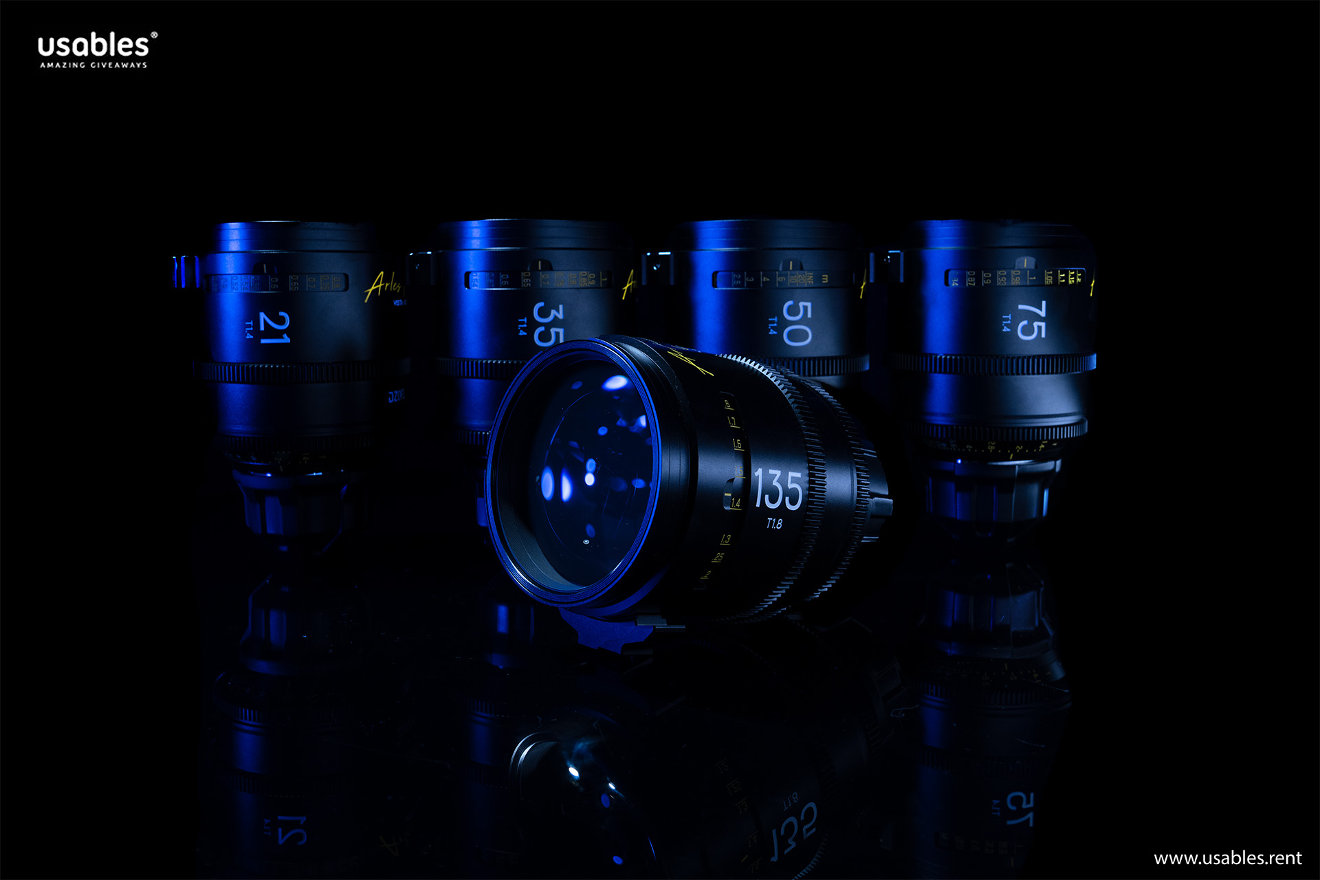 DZO 21/35/50/75/135 mm Arles 5-Lens Kit FF/VV Prime Cine Lens
