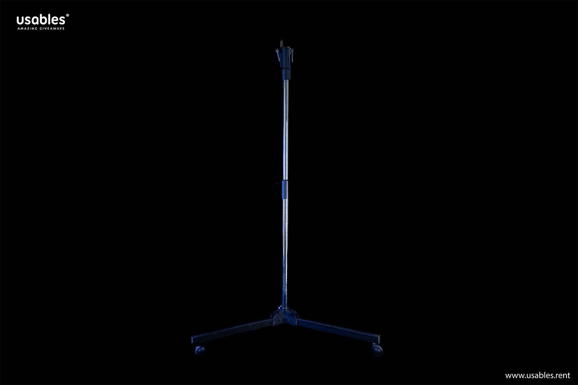 Bodenstativ mit Rollen 1-1,65m
